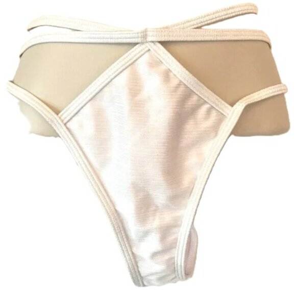 G-String Panties White Shimmery NWOT Womens 1X - Picture 5 of 9